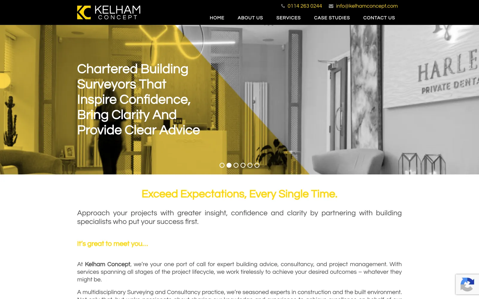 The Kelham Concept homepage: chartered building surveyors